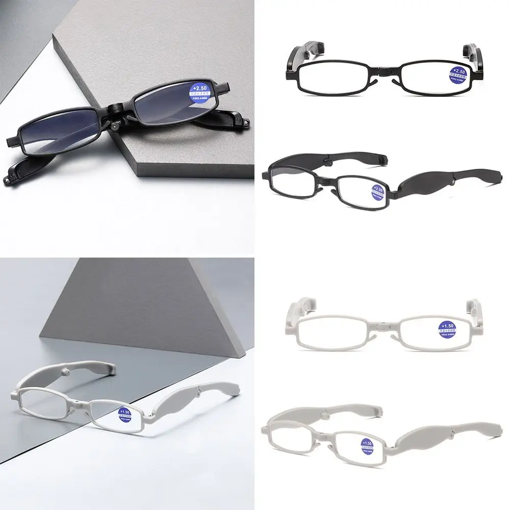 Blue Ray Blocking Anti-Blue Light Reading Glasses 360 Degree Rotating Folding Hyperopia Glasses Portable With Glasses Bag