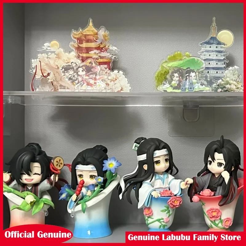

Original Mo Dao Zu Shi Porcelain Bloom Rhythm Series Blind Box Kawaii Wei Wuxian Lan Wangji Figurine Mystery Box Anime Fans Gift