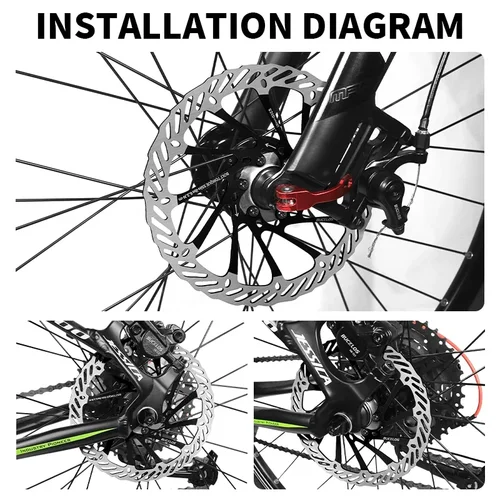Imagen 2 del producto BUCKLOS G3 MTB bicicleta de montaña freno de disco Rotor de acero inoxidable bicicleta freno de disco hidráulico 160MM 180MM 203MM pastillas piezas de ciclismo
