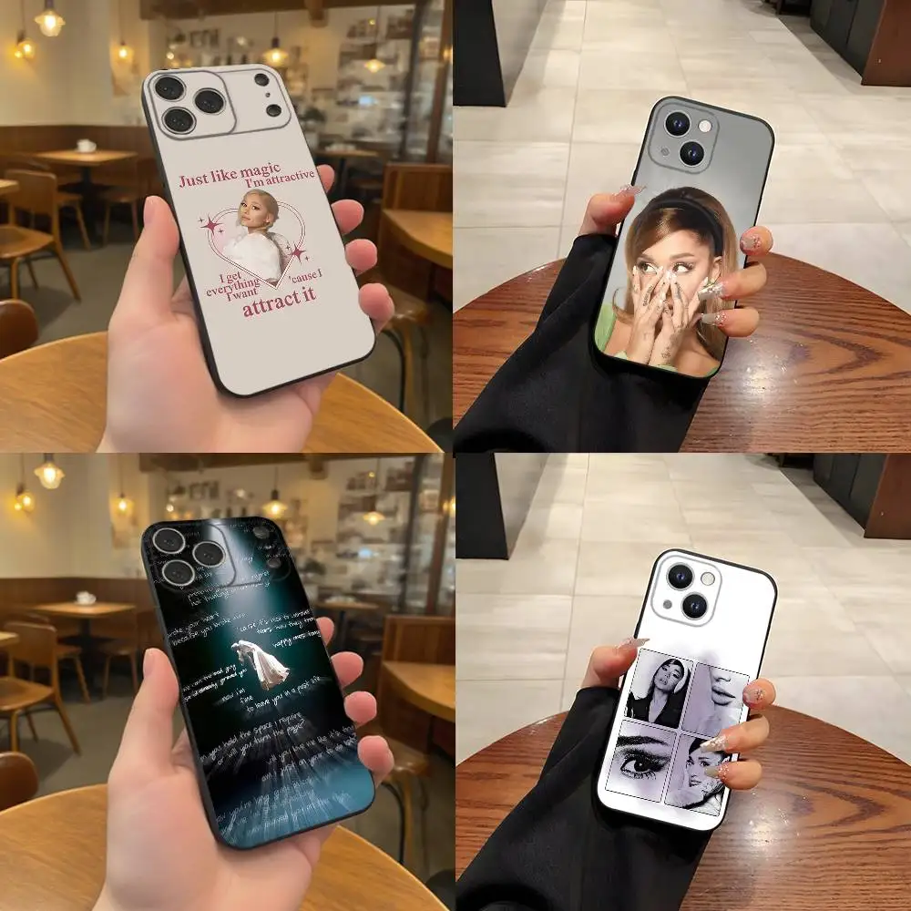 

Brighter Days Ahead A-Ariana Black Soft Cover Phone Case For iPhone 17,16,15,14,13,12,11,Pro,Max,Plus