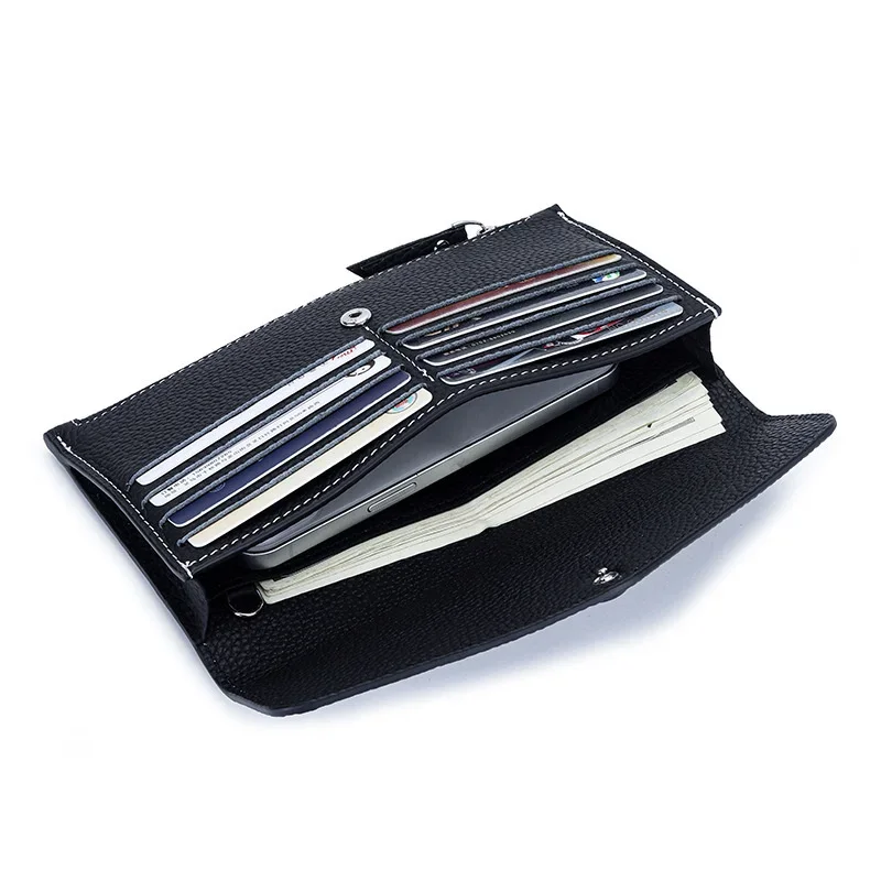 2023 NEW Woman Wallet Fashion Purses Female Envelope Wallet Genuine Leather Women's Wallets Long Ladies Wallet Clutch Money Bag