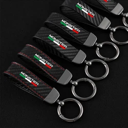 For Ducati Monster S2R / S4R S4RS Monster 796 /1100 Motorcycle Keychain Holder Keyring Key Chains Lanyard Bijoux Gifts Cars Key