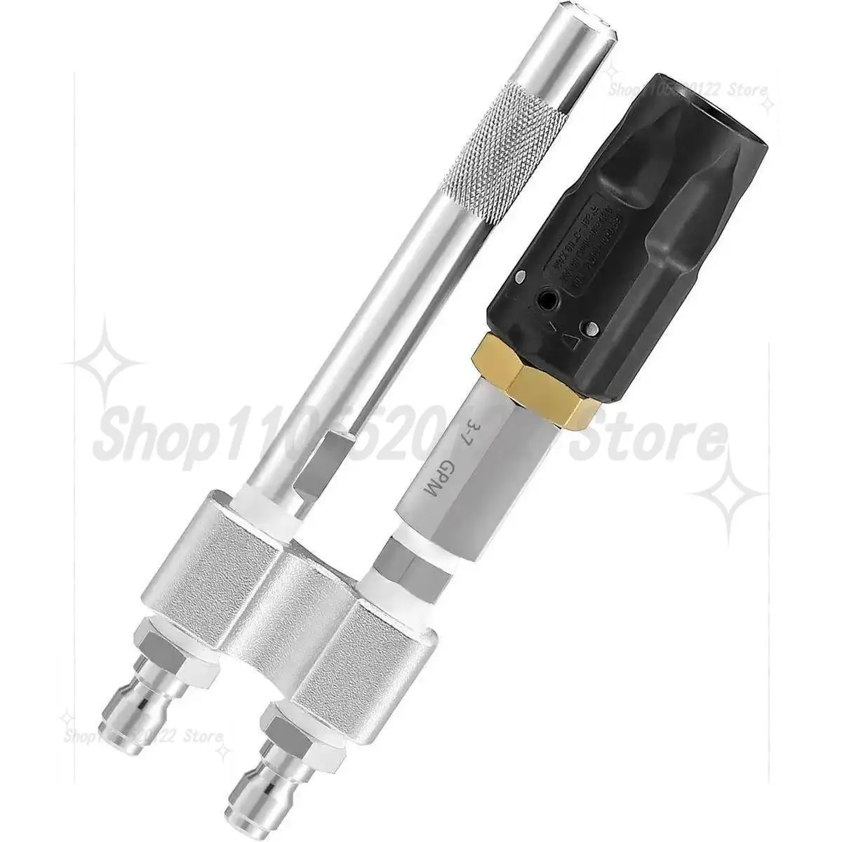 High Pressure Cleaner Remote Chemical Nozzle 2-in-1 Adjustment Multi-nozzle 1/4 Fast Interface