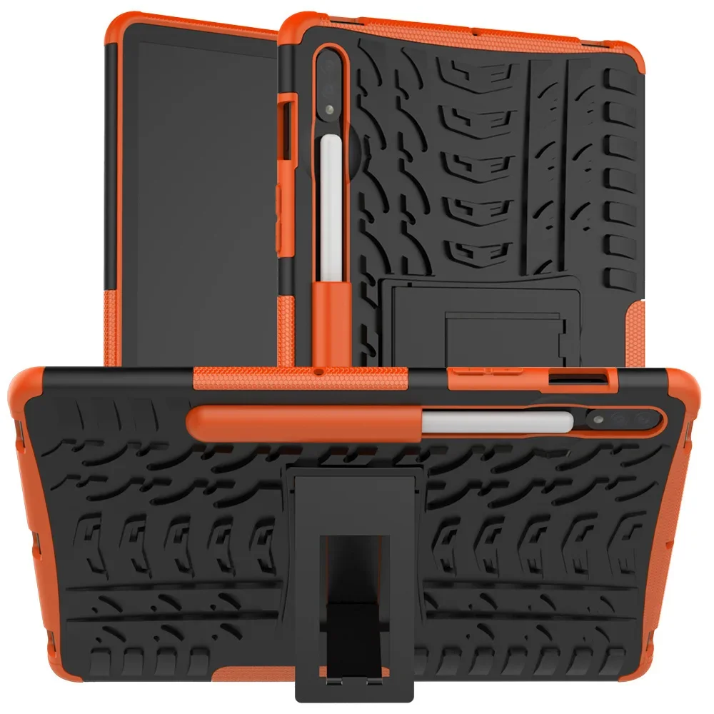 Dual Layer Armor Shockproof Rugged Case for Samsung Galaxy Tab S8 Plus S7 FE 12.4