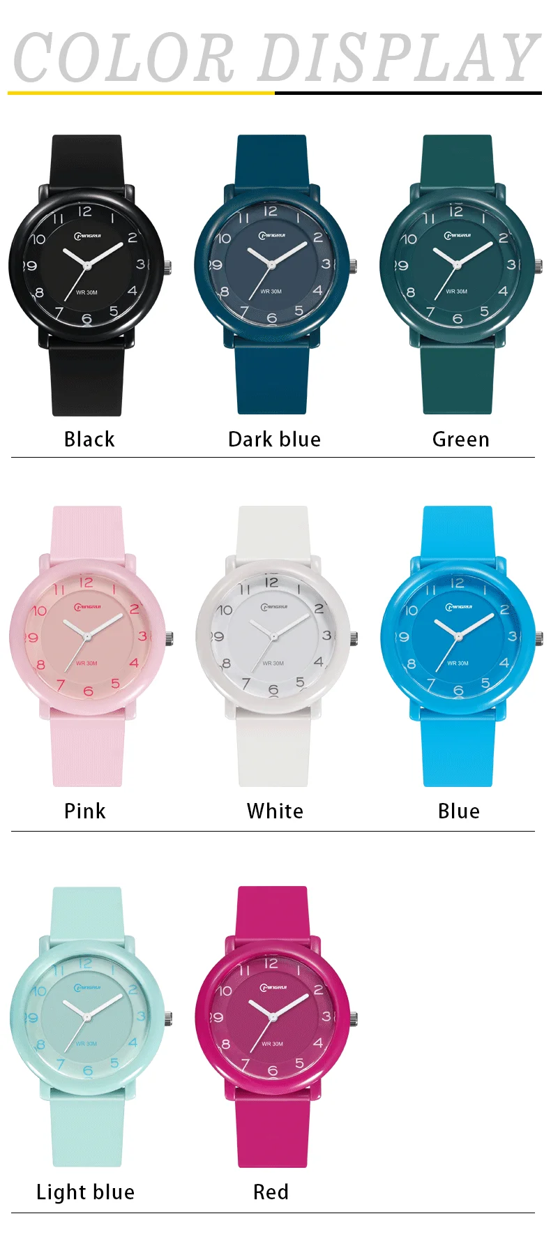 UTHAI CE85 Pointer Watch Trend Simple Quartz Watch Children's Waterproof Quartz Electronic Watch Student