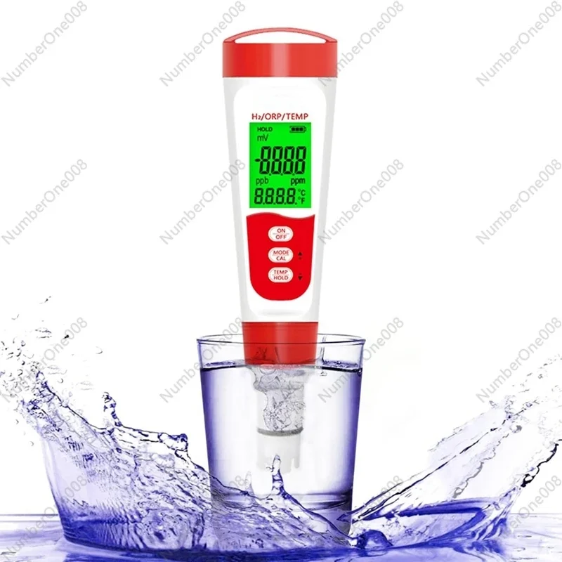 

Измеритель бутылки с водородом, цифровой тестер уровня водорода 3 в 1 H2/ORP/Temp, ручка для ежедневной питьевой воды, прочный