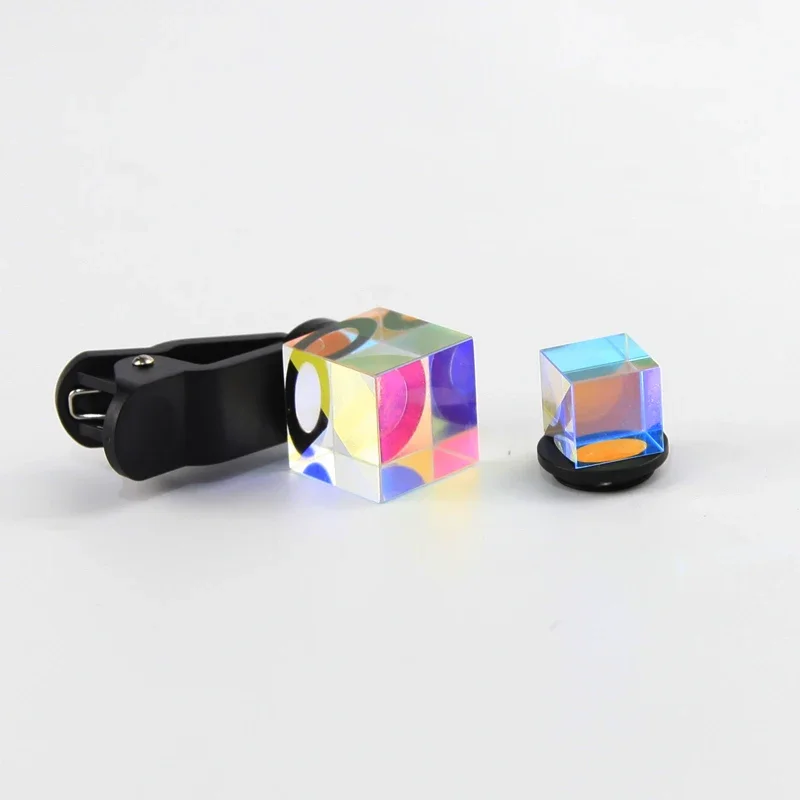 Sun Catcher X-Cube RGB Prism Colorful Glass for Mobile Camera Photography