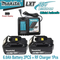 Makita Original 18V 5.0Ah, replaceable LED lithium-ion battery LXT BL1860B BL1860, rechargeable power tool battery