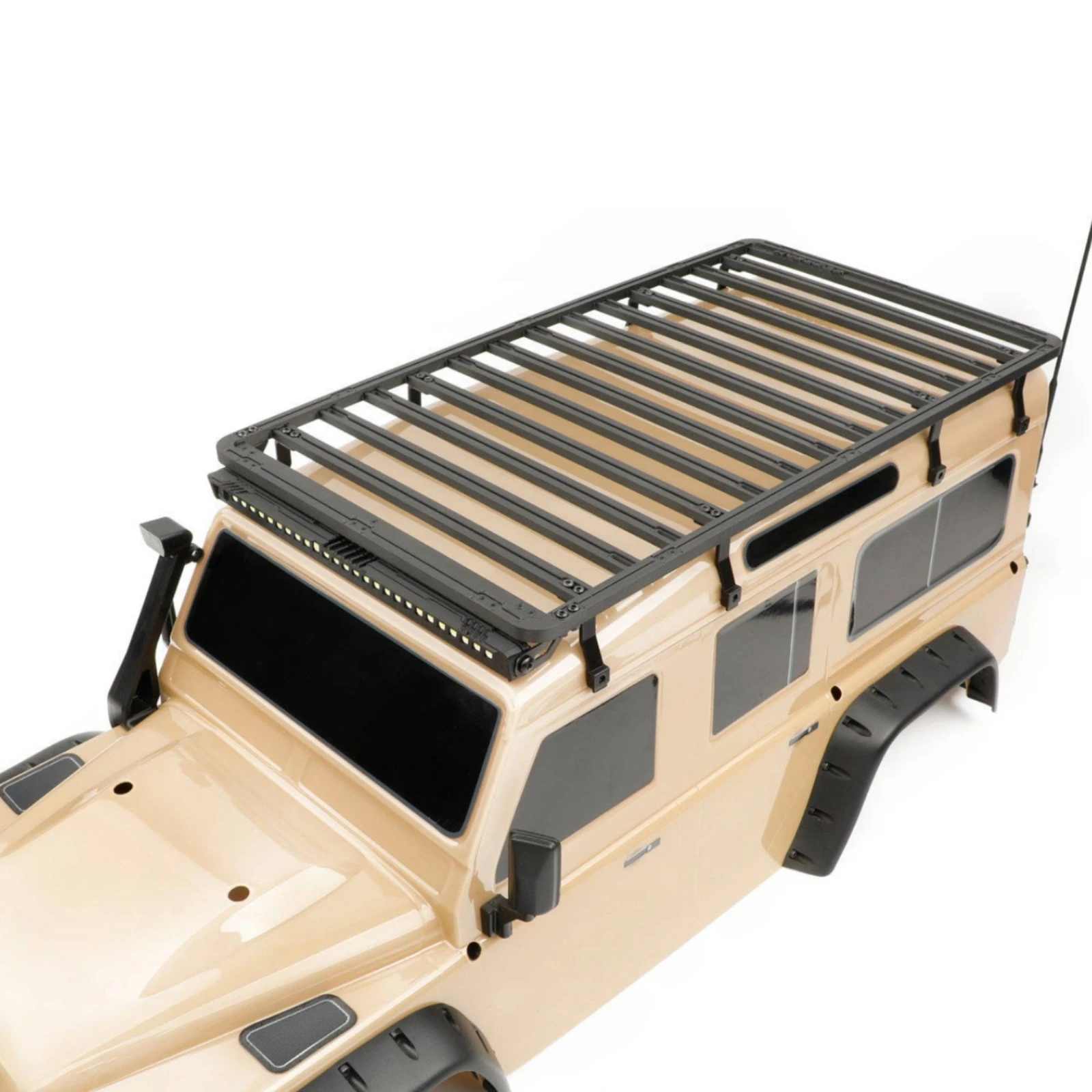 RC Roof Rack Metal-Reinforced Roof Rack with Mounting Holders RC Cargo Carrier Bolt-on Luggage Carrier Tray Realistic