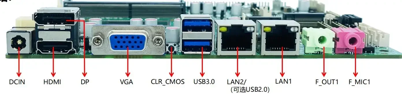 Inter Tiger Lake i3 i5 i7 Prosesor Generasi ke-11 DDR4 Empat layar lvds 5G WiFi Industri motherboard mini itx dengan cpu