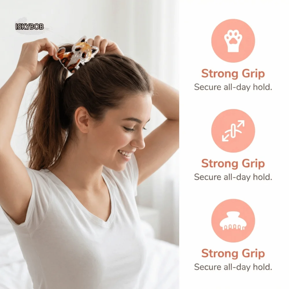 

Cute Korean Style Cartoon Hair Claw Snake Dog Animal Hair Clip Headdress Hair Accessories Geometry Shark Clip Daily