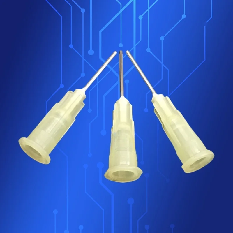 ‌19G Industrial Dispensing Needles 1/2 Inch Metal Luer Lock Tips for Epoxy Encapsulation & UV Resin Application‌