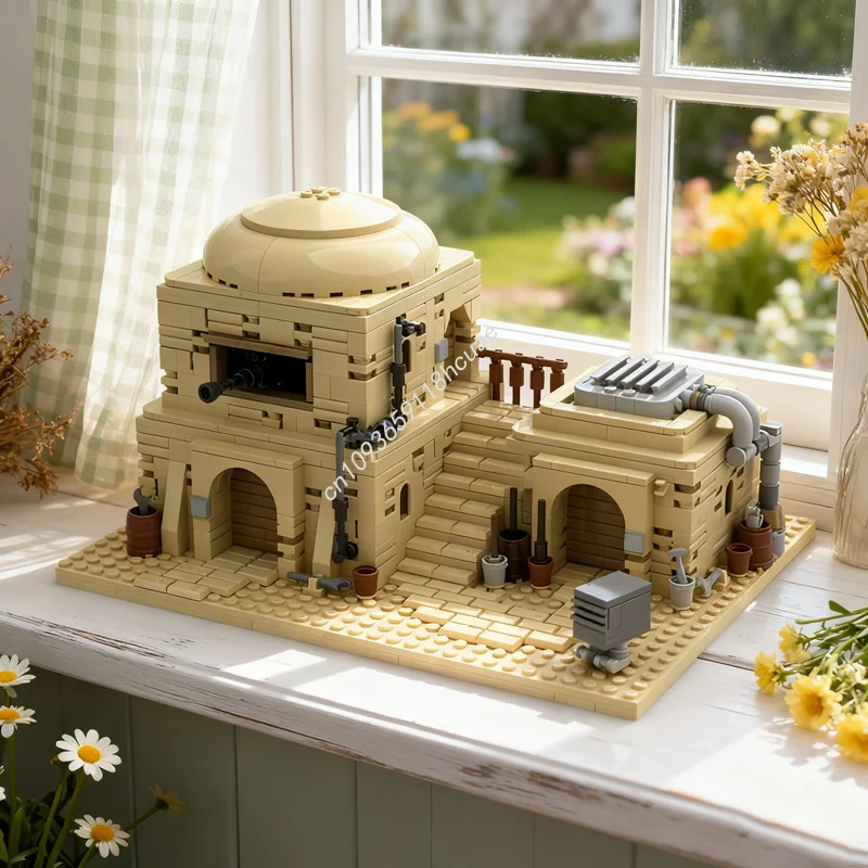 

1144pcs MOC Tatooine Modular Interior Desert Star Model Building Blocks Creative Christmas Gift Idea Toys Brick Kids Birthday