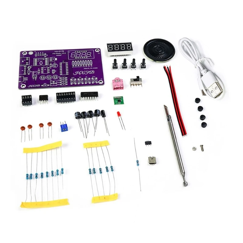 FM Radio Construction Set RDA5807 Upgrades for Beginner Enhances Electronics Skills with Solder Training Kit DropShipping