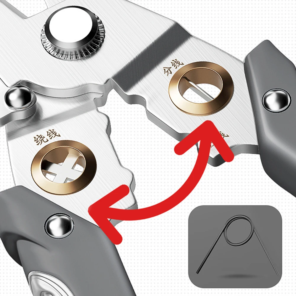 Spelafili pinza per Decrustation Multi Tool Ire Stripper spelafili elettrico Cutter pinza multifunzionale per strumenti di riparazione del filo