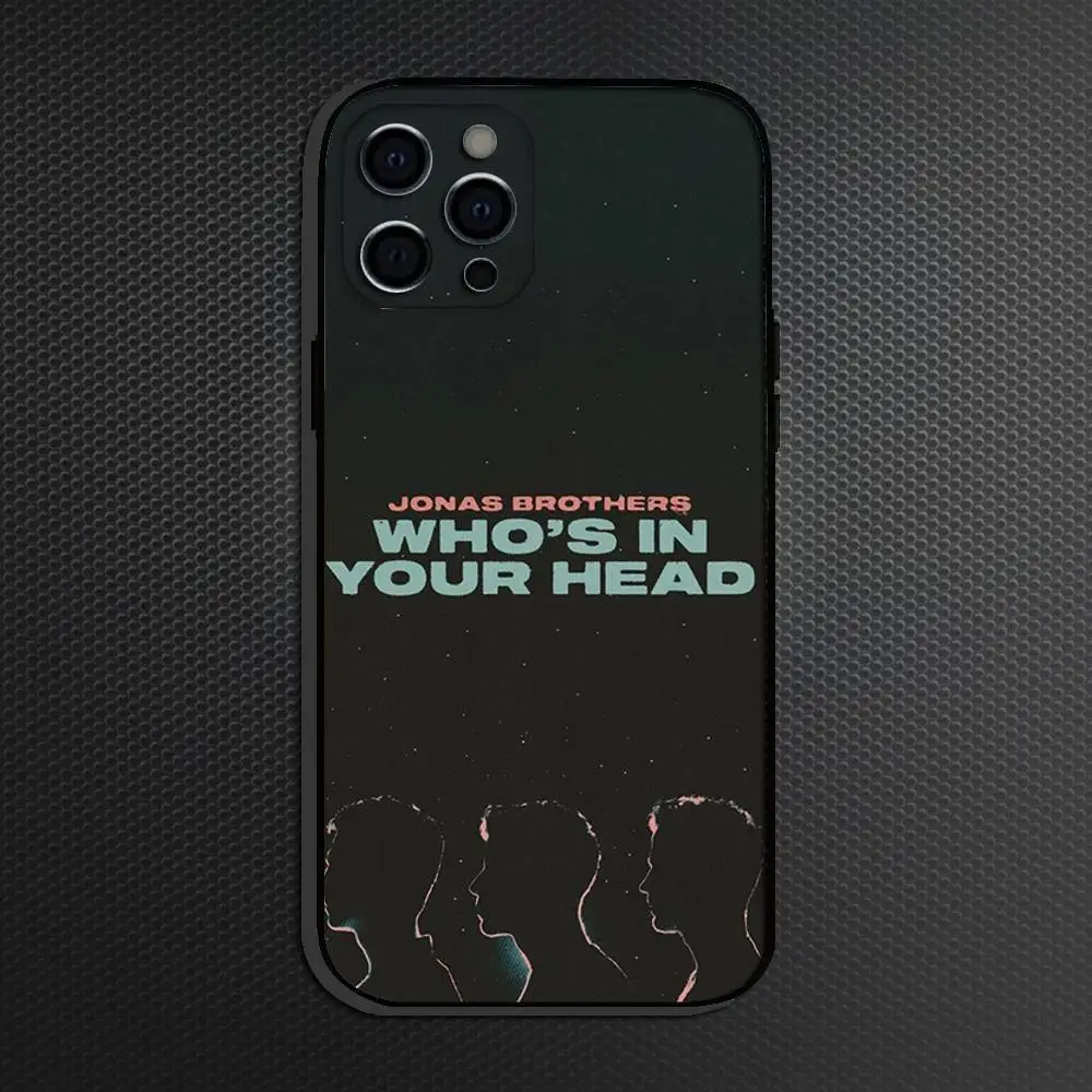 J-Jonas B-Brothers バンド電話ケース iPhone 16、15、14、13、12、11 Plus、Pro Max、その他用 ソフトブラックカバー