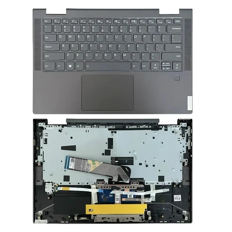 f-cccouvercle-superieur-pour-lenovo-yoga-c740-14iml-c740-14-couvercle-de-repose-poignets-avec-pave-tactile-et-clavier-5cb0u43952-remplacement-couleur-or-et-gris