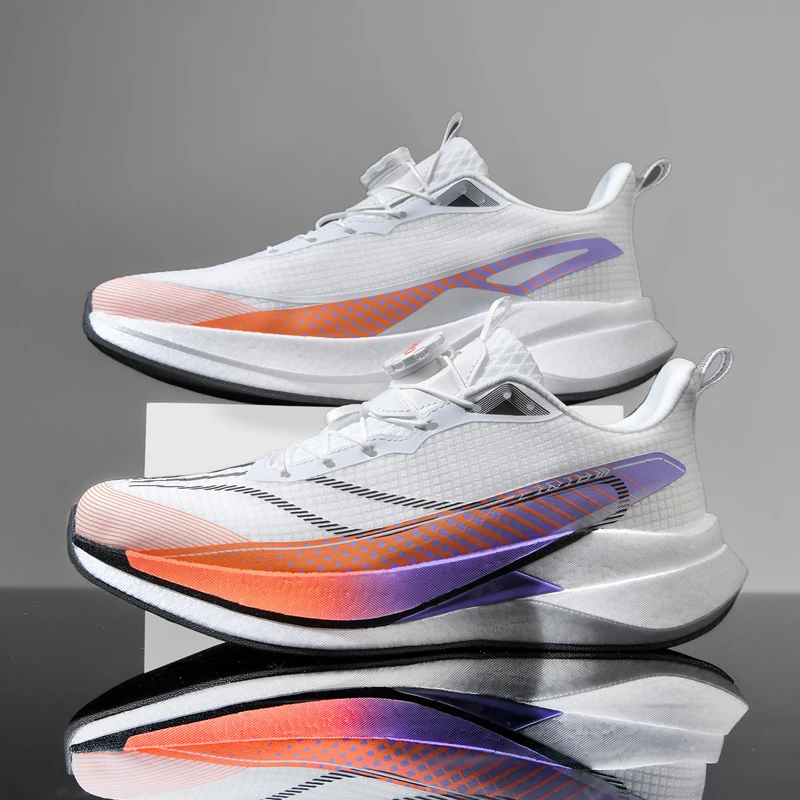 

Lightweight Breathable Mesh Running Shoes Cushioning Comfortable Sneakers for Running Jogging Workout Daily Casual Carbon Plate
