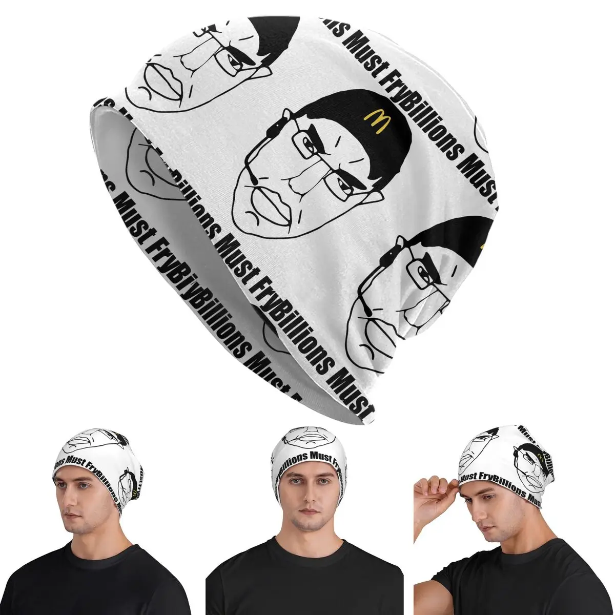 CHUD Billions Must Fry Warm Knitted Cap Fashion Bonnet Hat Autumn Winter Outdoor Beanies Hats for Men Women Adult