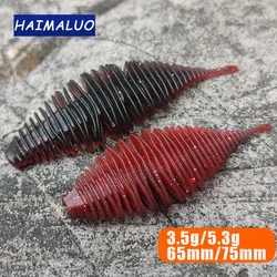 HAIMALUO BELLOWS GILL Soft Lure Worm Fishing Bass Lure Silicone Baits Soft Rubber For Fishing Swimbait Artificial Leurre Souple