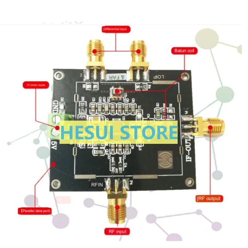 Moduł ADL5801ACPZ ADL5801, dwumobalansowany aktywny moduł RFmixer, miksowanie w dół z sygnałem sprzęgającym cewkę Balun 10 MHz - 6 GHz