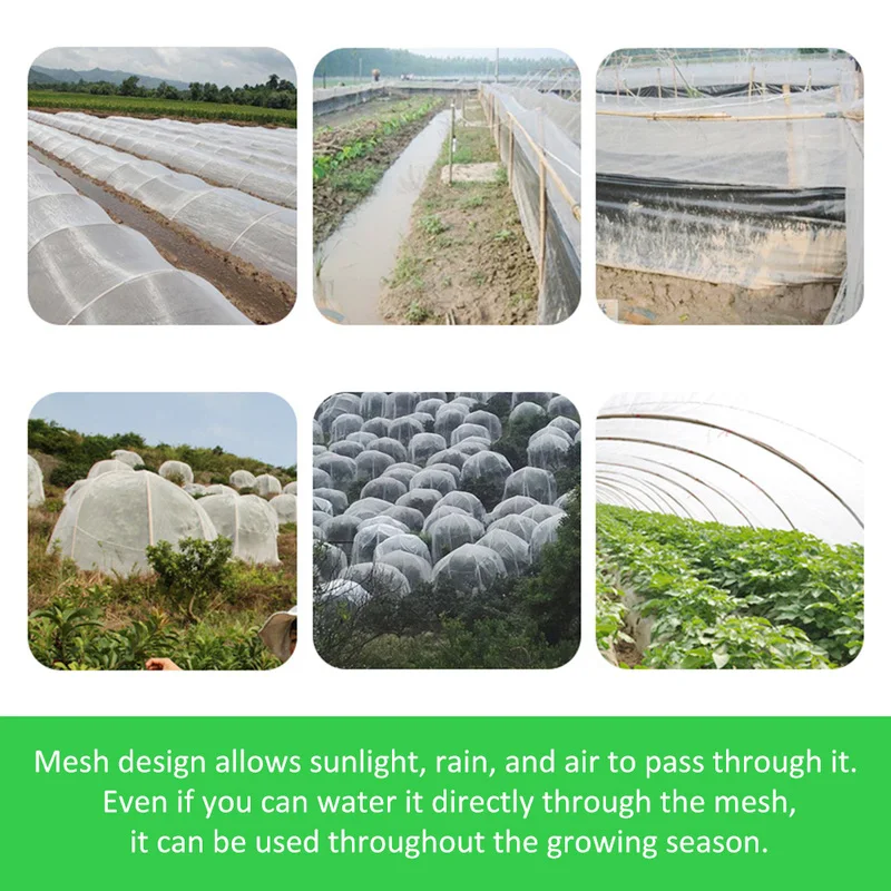 Garden Vegetable Insect Net Cover Plant Flower Care Protection Network Bird Insect Pest Prevention Control Mesh 6/10M Long