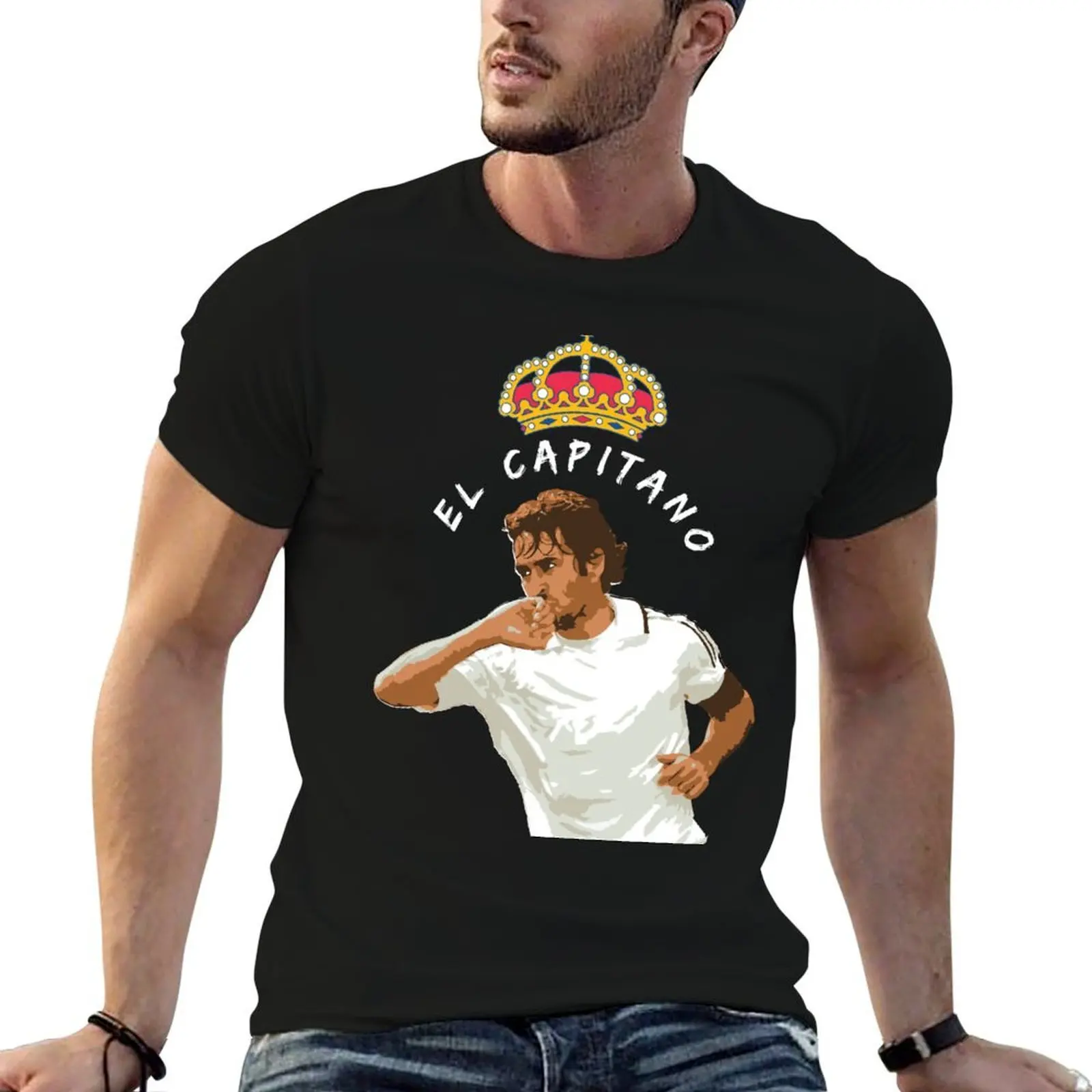 

Raul Illustration T-Shirt cotton t shirts man 100% t shirts for man slim fit T-Shirt