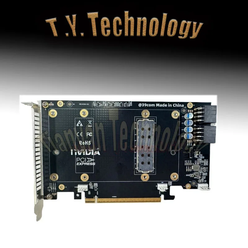 SXM2 - PCIe アダプターボードは、P100、V100、16GB、32GB SXM2 をサポートしています。