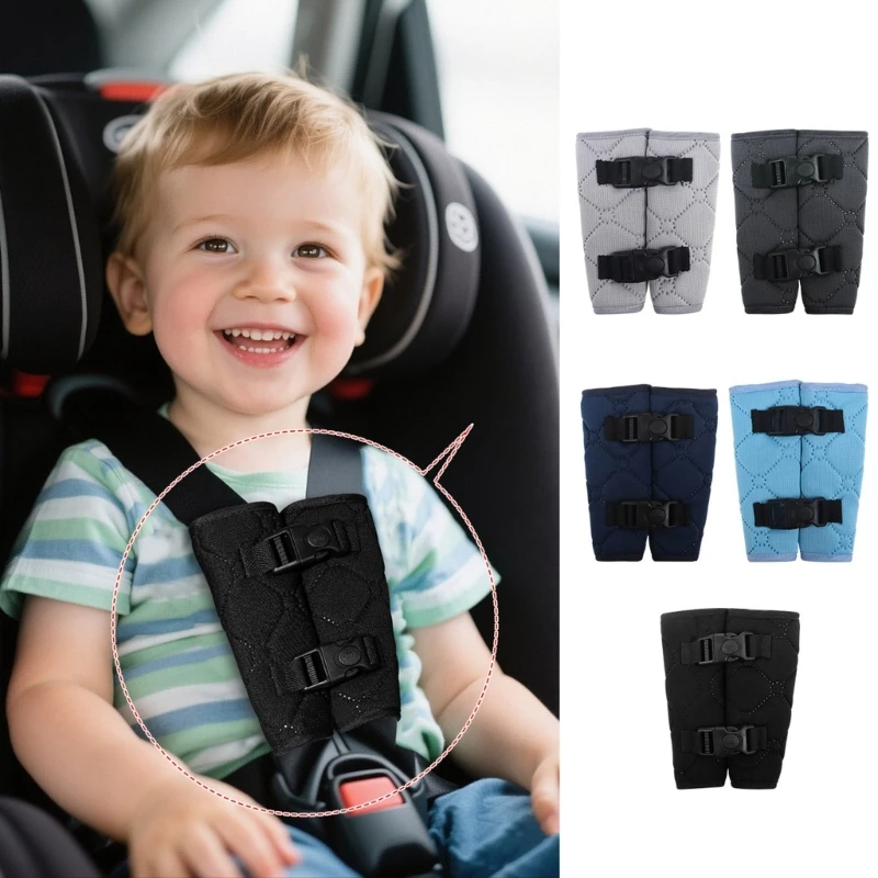 1 Pair Car Safety Belt Buckle Harness Car Chest Harness Safety Fastener Anti Escape Clip Baby Chest Clip Guard A2UB