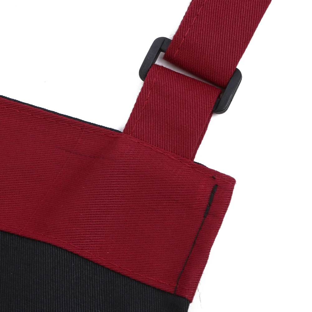 

Halter Baking Cooking Aprons with Tow Pockets Unisex Hairdressing Salon Apron Adjustable Bib Soft Waterproof Restaurant Uniform