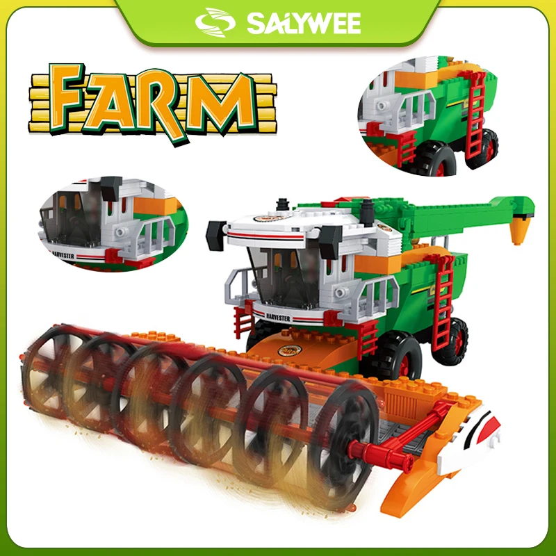 

Farm Building Blocks, Diversified Farm Themes, with Assembly Instructions, Educational Toy, Desktop Decorations, Holiday Gifts