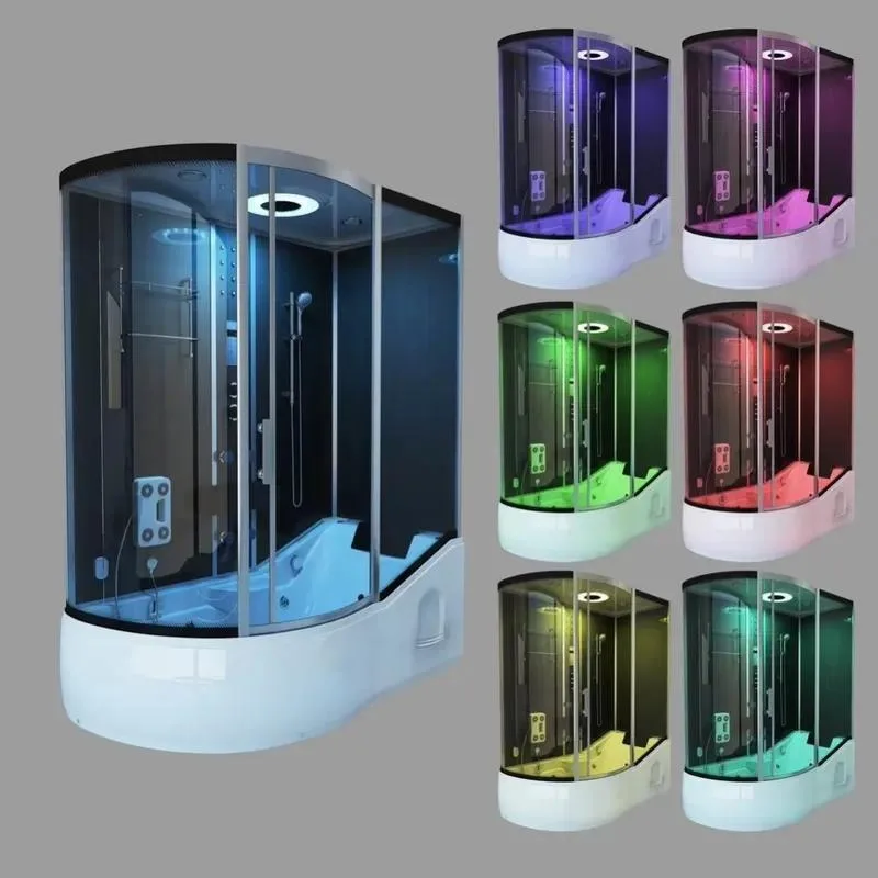 Hot Sale Modern Design PVC Glass Frame Style Prefabricated Modular Bathroom Comfort Temperature Shower Room Acrylic