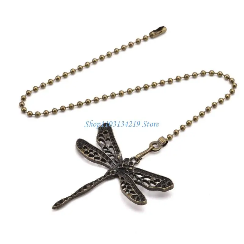 N5KC 2pcs Unique Dragonflies and Butterfly Ceiling Fan Pull Chains for Homes