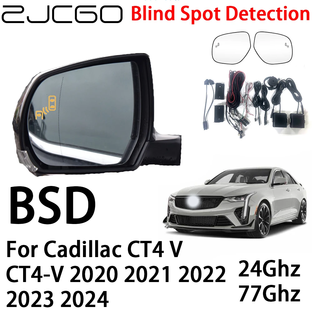 ZJCGO Car BSD Radar Warning System Blind Spot Detection Safety Driving Alert for Cadillac CT4 V CT4-V 2020 2021 2022 2023 2024