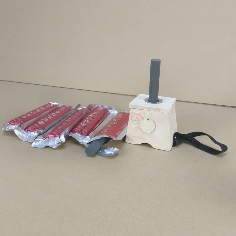moxa stick + moxa box moxibustion massage  Moxibustion Box Bamboo Moxa Roll Stick Holder Massager Body Device Tool Treatment