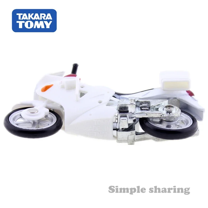 Takara Tomy Tomica No.4 Honda VFR Motorcycle Police Motobike Model Kit 1/32 Diecast Miniature Kids Toys Magic Baby  Bauble