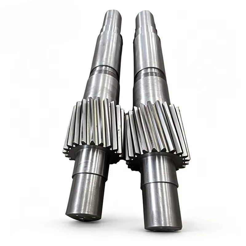 forYOGIE Quality Factory Custom Steel Spline Pinion Gear Shaft for Hydraulic Pump Spare Parts Large Module Heavy Size