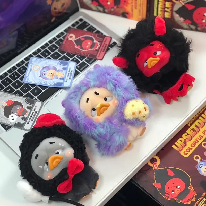 Boneka Bebek Warna-warni Lucu dan Menggemaskan 2025, Boneka Bebek Bulu Beludru dalam Kotak Misteri, Mainan Trendi, Tas Mainan, Hadiah Halloween