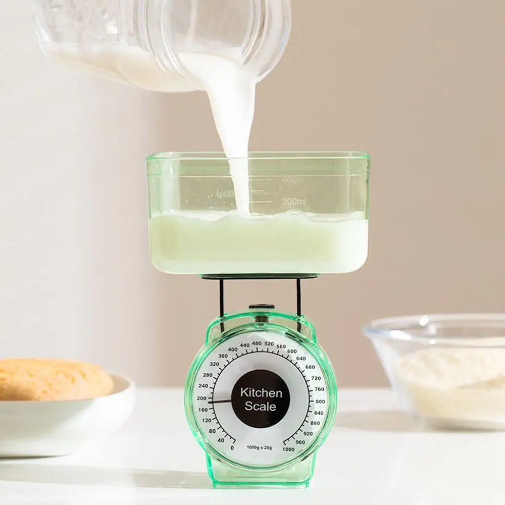 1kg Kitchen Scale Mechanical Kitchen Scale for Home Restaurant Cooking Vegetables with Read Dial Restaurant Cooking Spring Scale