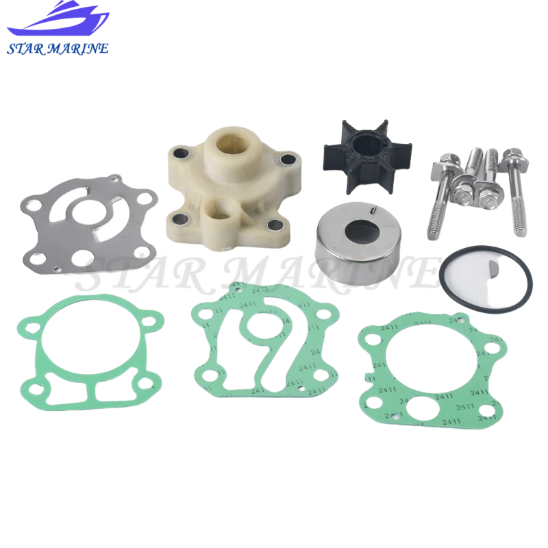 

6H3-W0078 Water Pump Impeller Kit with Housing for Yamaha 2-Stroke 50 60 70HP Outboard 6H3-W0078-A0 6H3-W0078-A0-00 6H3-W0078-02