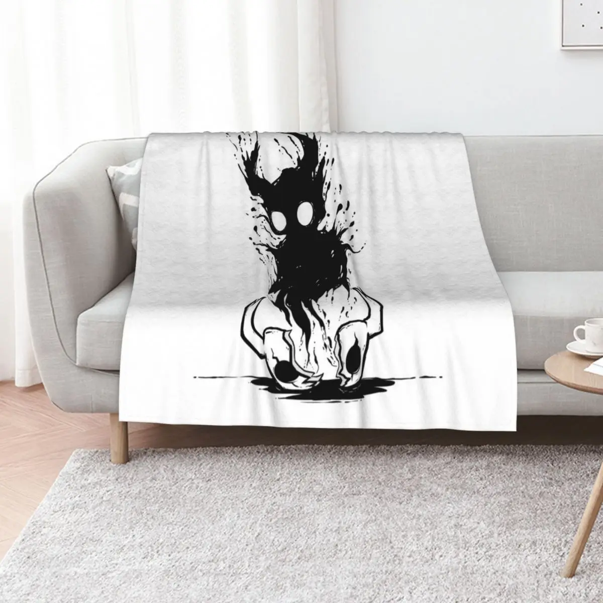 

Hollow Void [Hollow Knight] Throw Blanket Decoratives bed plaid warm winter Luxury Brand Blankets