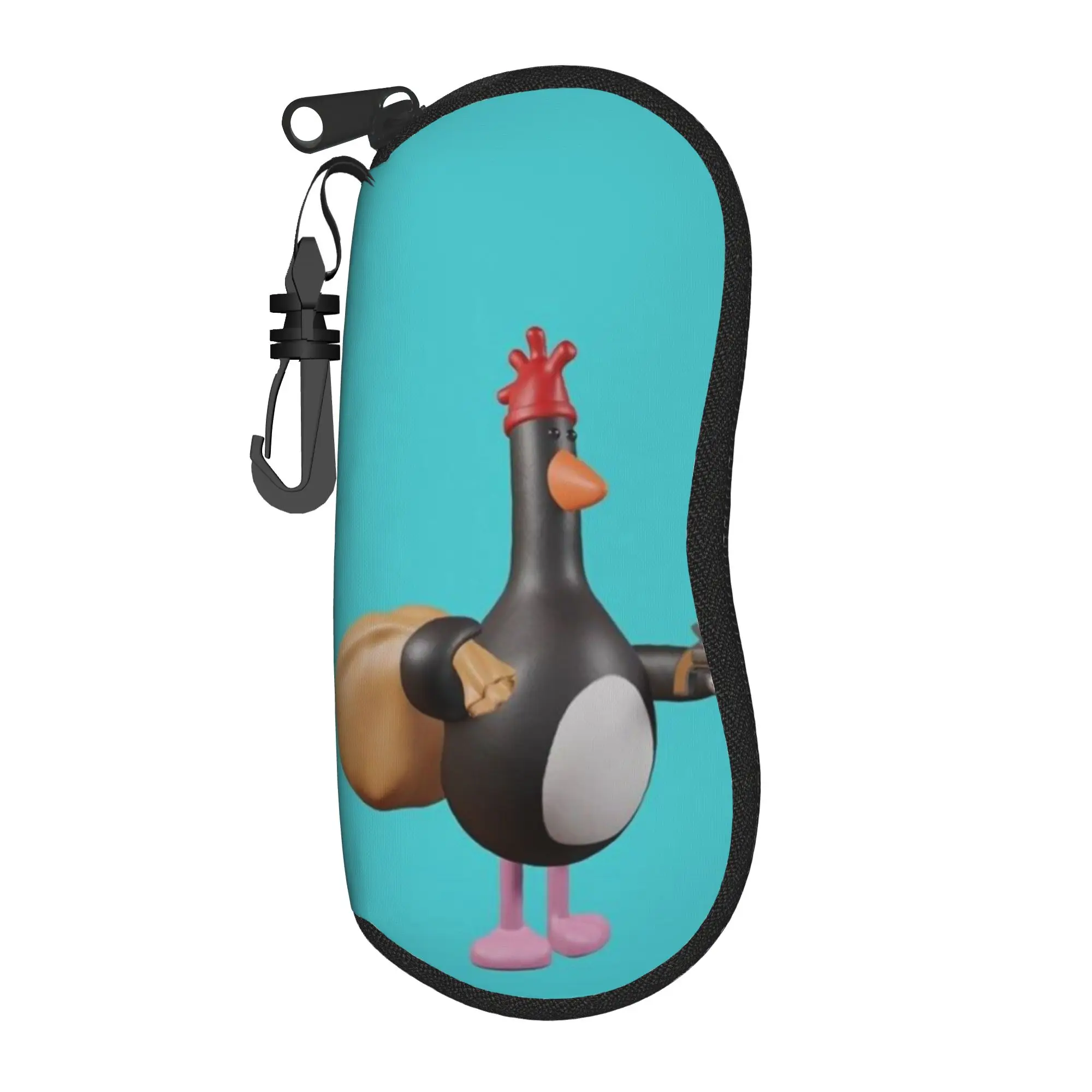 Lovely Feathers McGraw Glasses Case New Zipper  Sunglasses Storage Box Anti-Pressure Eye Contacts Case