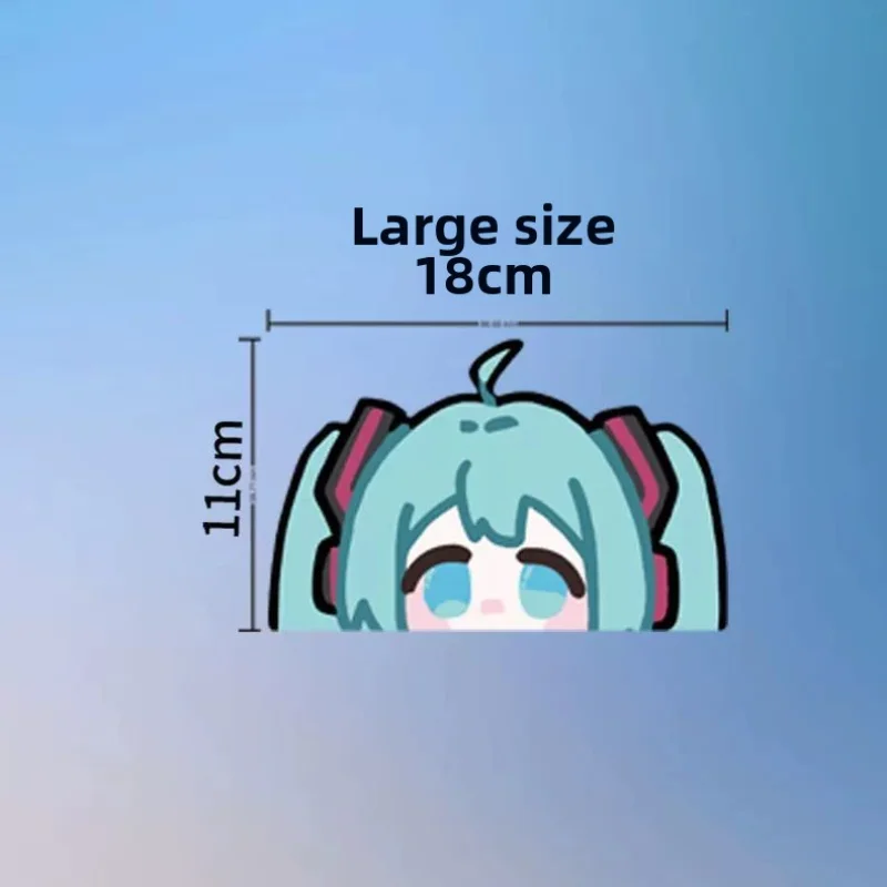 ملصق هاتسون ميكو المزخرف لمرآة غرفة النوم، ملصق لطيف لمرآة الحمام، طبقة مقاومة للماء لباب زجاجي للحمام