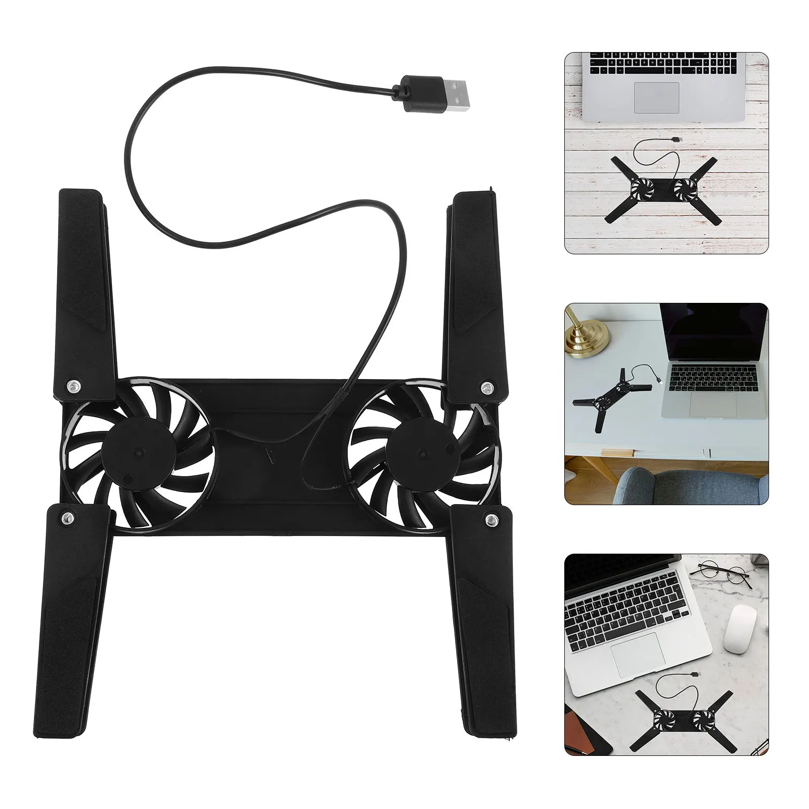Laptop Cooling Pad With Fan For Gaming Laptop Notebook Stand Desktop Riser Air Cooling System Plastic Bracket High Speed