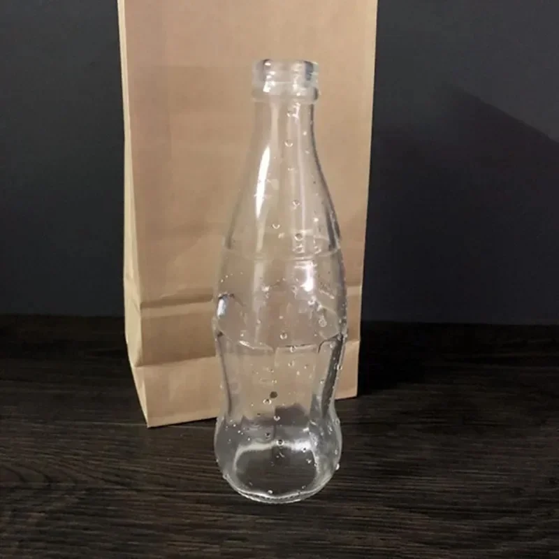 Botella de coque súper desaparecida, trucos de Magia vacíos que aparecen, mago, ilusiones de escenario, trucos, accesorios de mentalismo de comedia