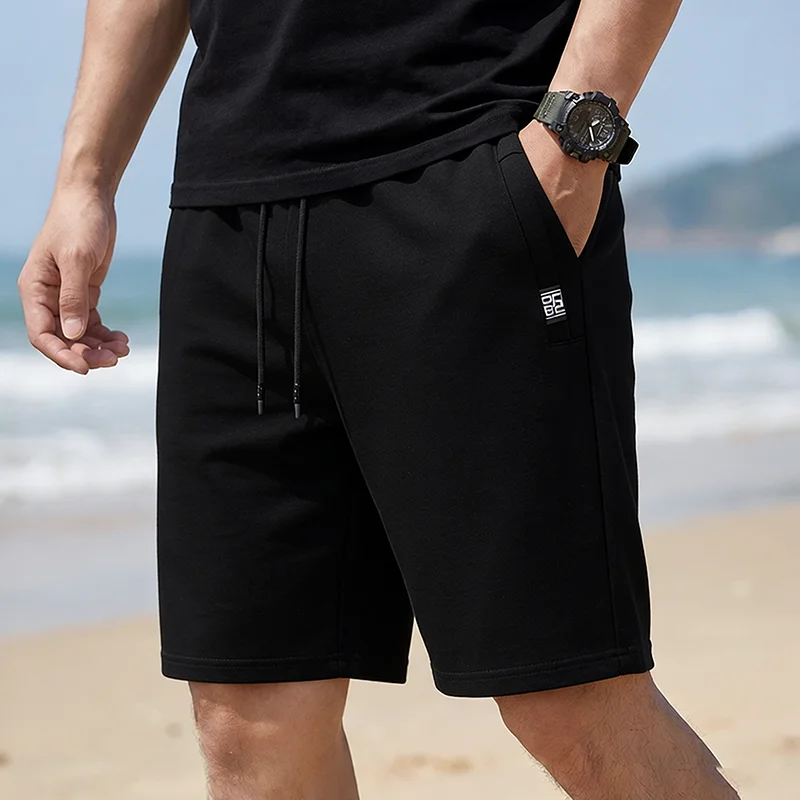 

Cotton Shorts Men Summer Thin Breathable Sports Shorts Big&Tall Comfortable Running Plus Size Casual Knit Shorts 6XL 7XL 8XL