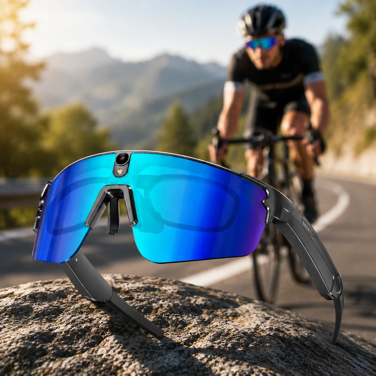 L805 AI Camera Glasses 8MP HD Video Recording Smart Translation Cycling Sunglasses Gyroscope Stabilization Bluetooth Call UV400