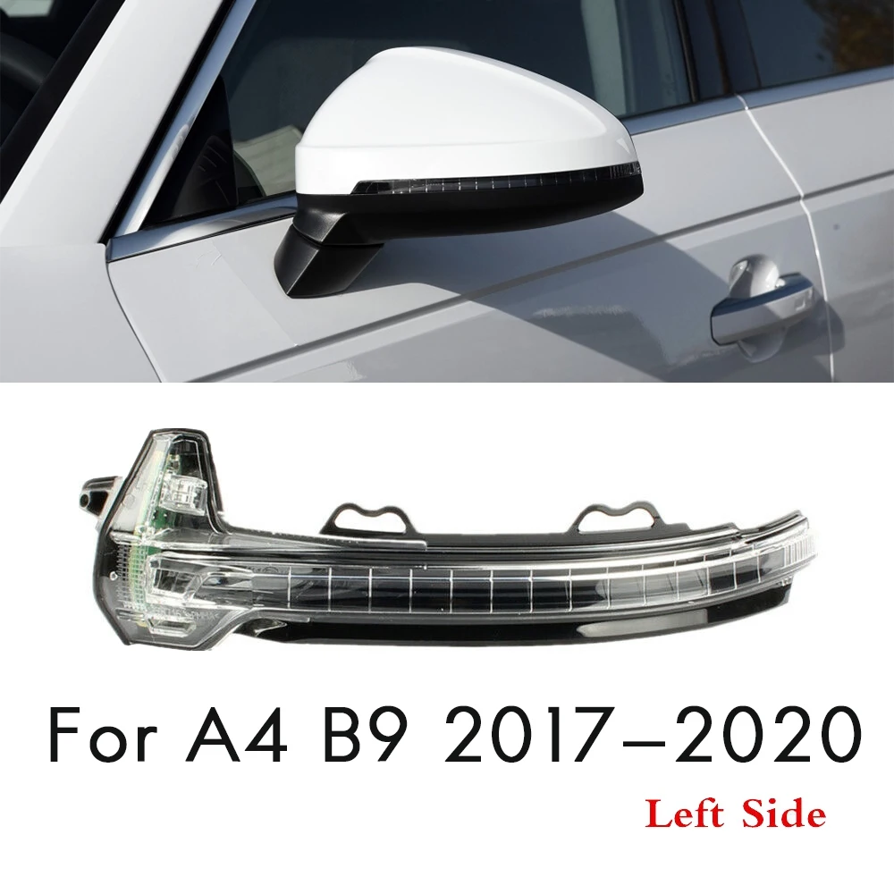 for -AUDI A4 B9 A5 2017-2020 Left Side Car Side Wing Rearview Mirror Turn Signal Light Flashing Indicator Lamp 8W0949101