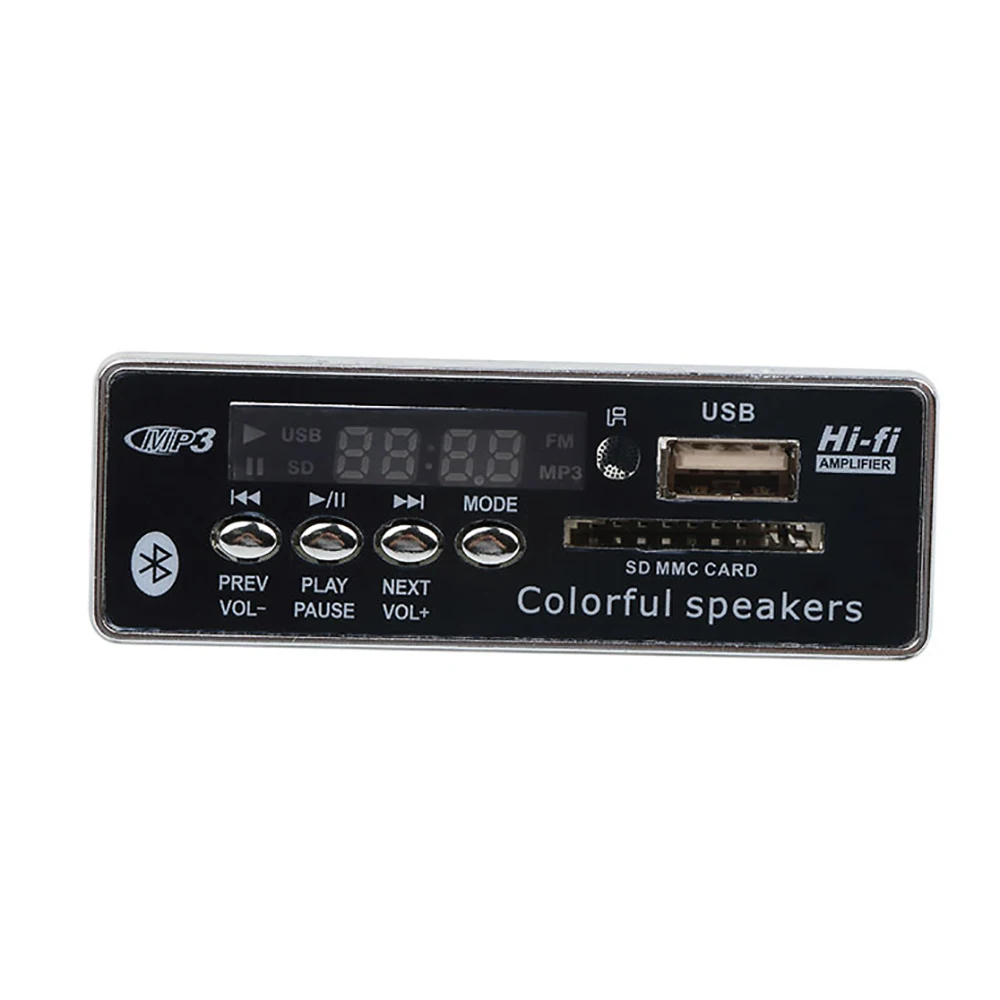 Kebidumei Wireless MP3 Player Integrated Decoder Board Music Audio Module USB For Car Radio Digital LED Remote control