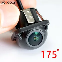 Real 175 Degree CVBS Fisheye Lens Car Reverse Backup Rear View Camera Night Vision Waterproof IP68 With Control Wires